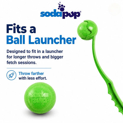 Additional view of Green Glitter Ball Dog Toy - 2 Pack — view 5
