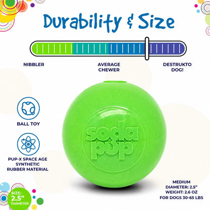 Additional view of Green Glitter Ball Dog Toy - 2 Pack — view 7