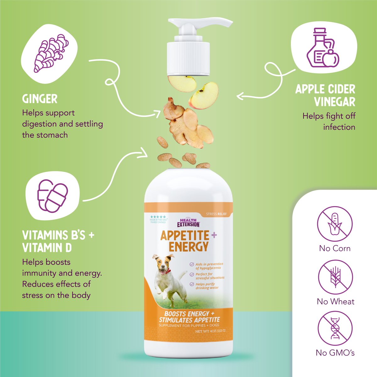 Health Extension Appetite + Energy supplement product information