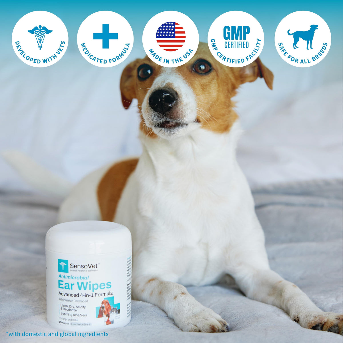 Additional view of Ear Wipes for Dogs & Cats - 100 Wipes — view 5