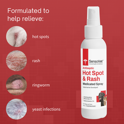 Antiseptic Hot Spot & Rash Spray for Dogs & Cats - 8 oz by SensoVet - product detail image 3