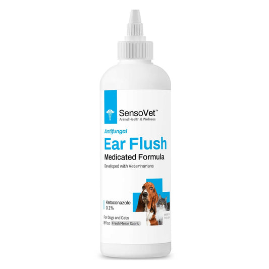 Ketoconazole Medicated Ear Flush for Dogs & Cats - 8 oz