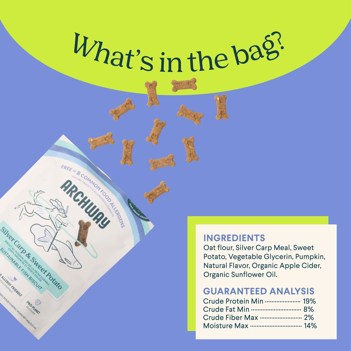 Archway Silver Carp & Sweet Potato Biscuit product information
