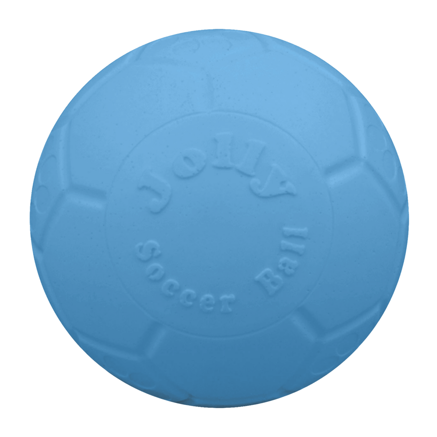 Blue soccer ball on a transparent background