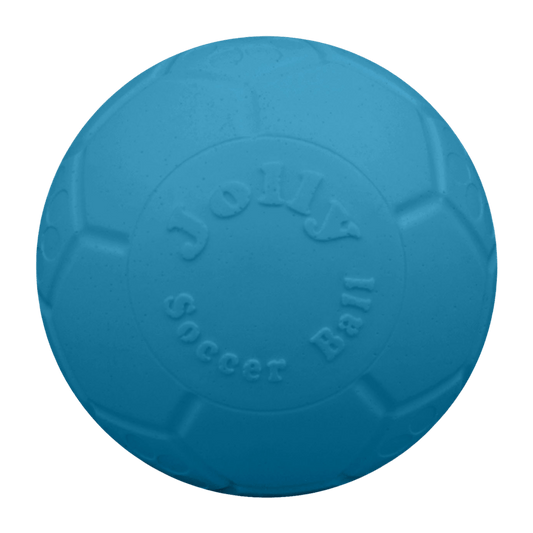 Blue Jolly Soccer Ball on a transparent background