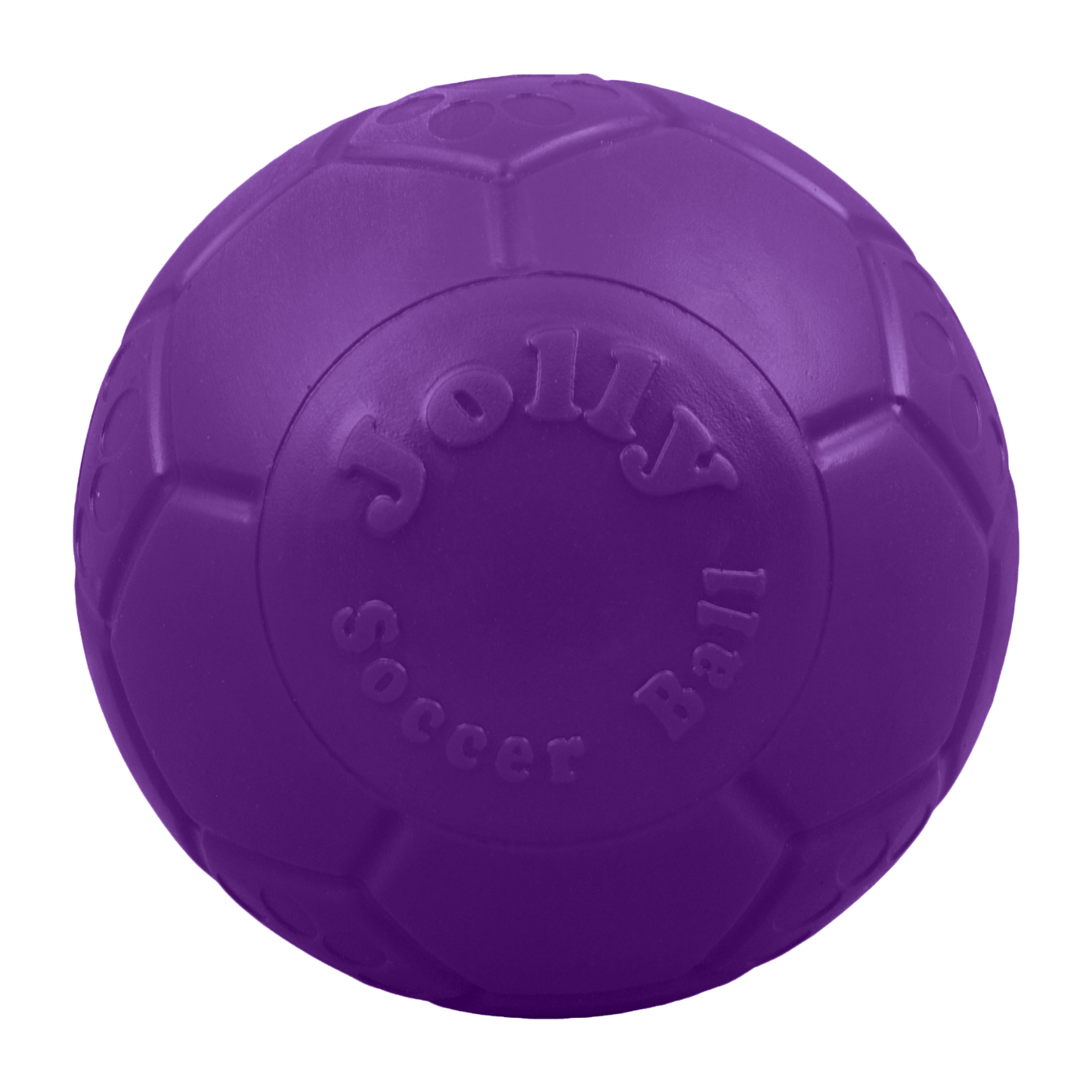 Purple Jolly Soccer Ball on a transparent background