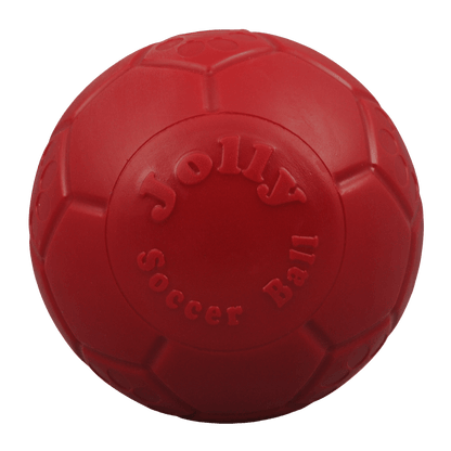 Red Jolly Soccer ball on a transparent background