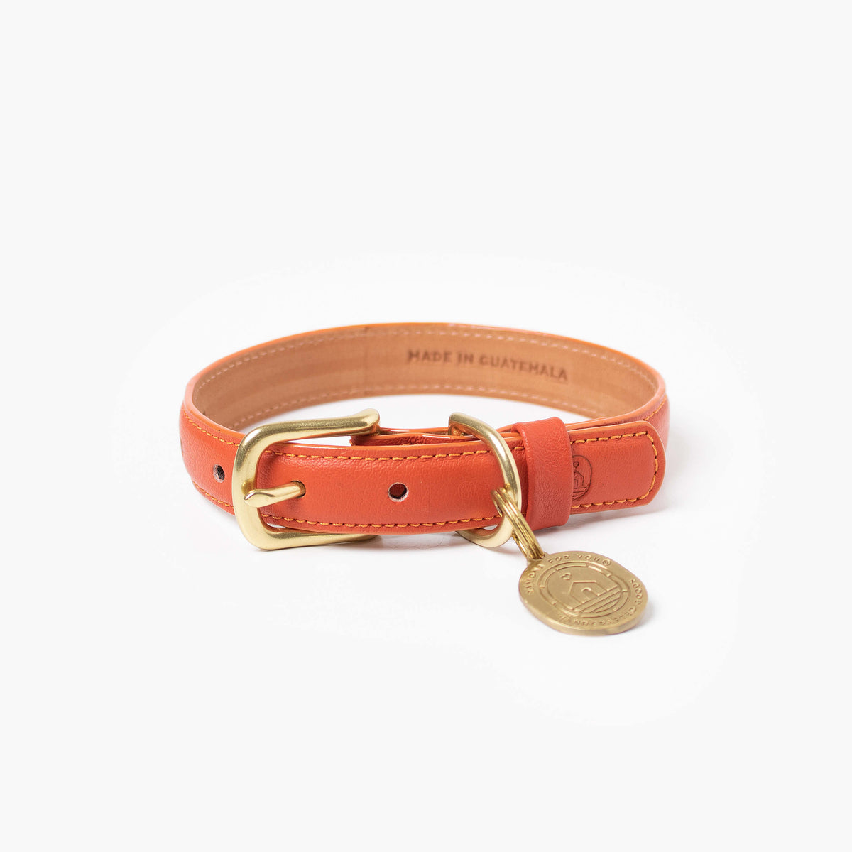 Ramona For You Sunset Collar in golden-orange leather