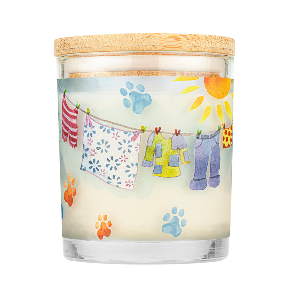 Additional view of Sunwashed Cotton Candle