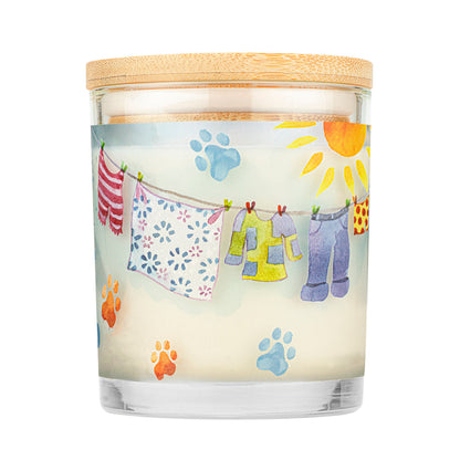 Additional view of Sunwashed Cotton Candle