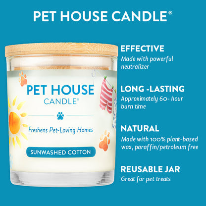 Additional view of Sunwashed Cotton Candle — view 3
