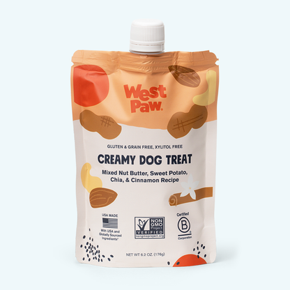 West Paw Nut Butter, Sweet Potato, & Chia Seed Creamy Dog Treat