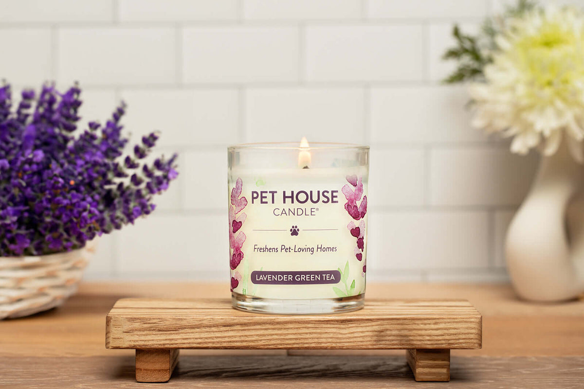 Additional view of Lavender Green Tea Candle — view 4