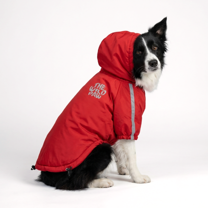 Additional view of HydroHike Coat - Red