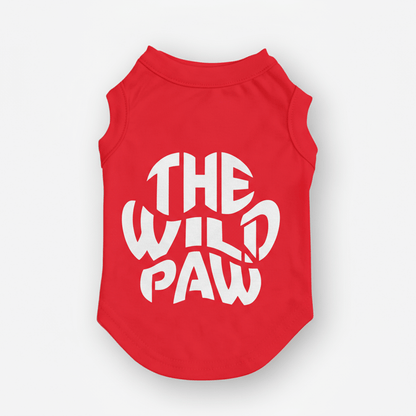 Back view of Ridge Runner Tank - Red by The Wild Paw
