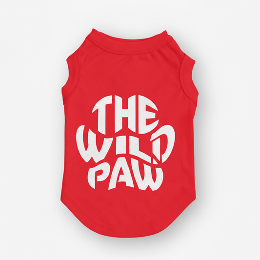 Back view of Ridge Runner Tank - Red by The Wild Paw