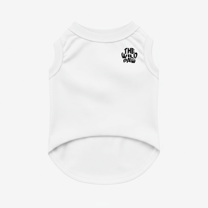 Front view of Ridge Runner Tank - White by The Wild Paw