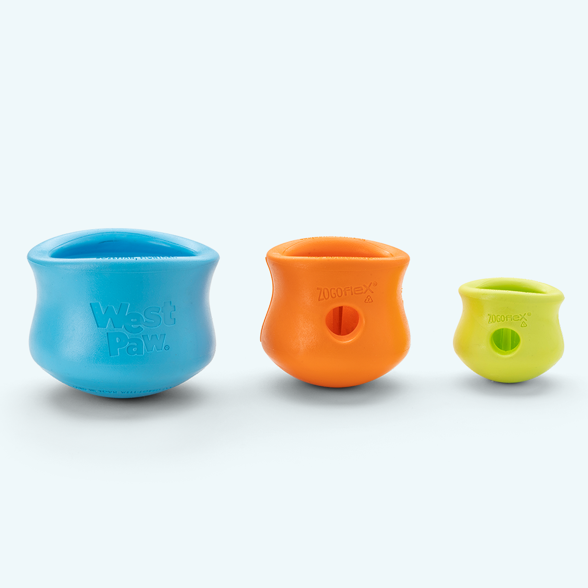 Additional view of the West Paw Toppl dog enrichment toy