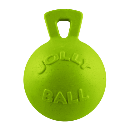 Green Jolly Ball with handle on a green background
