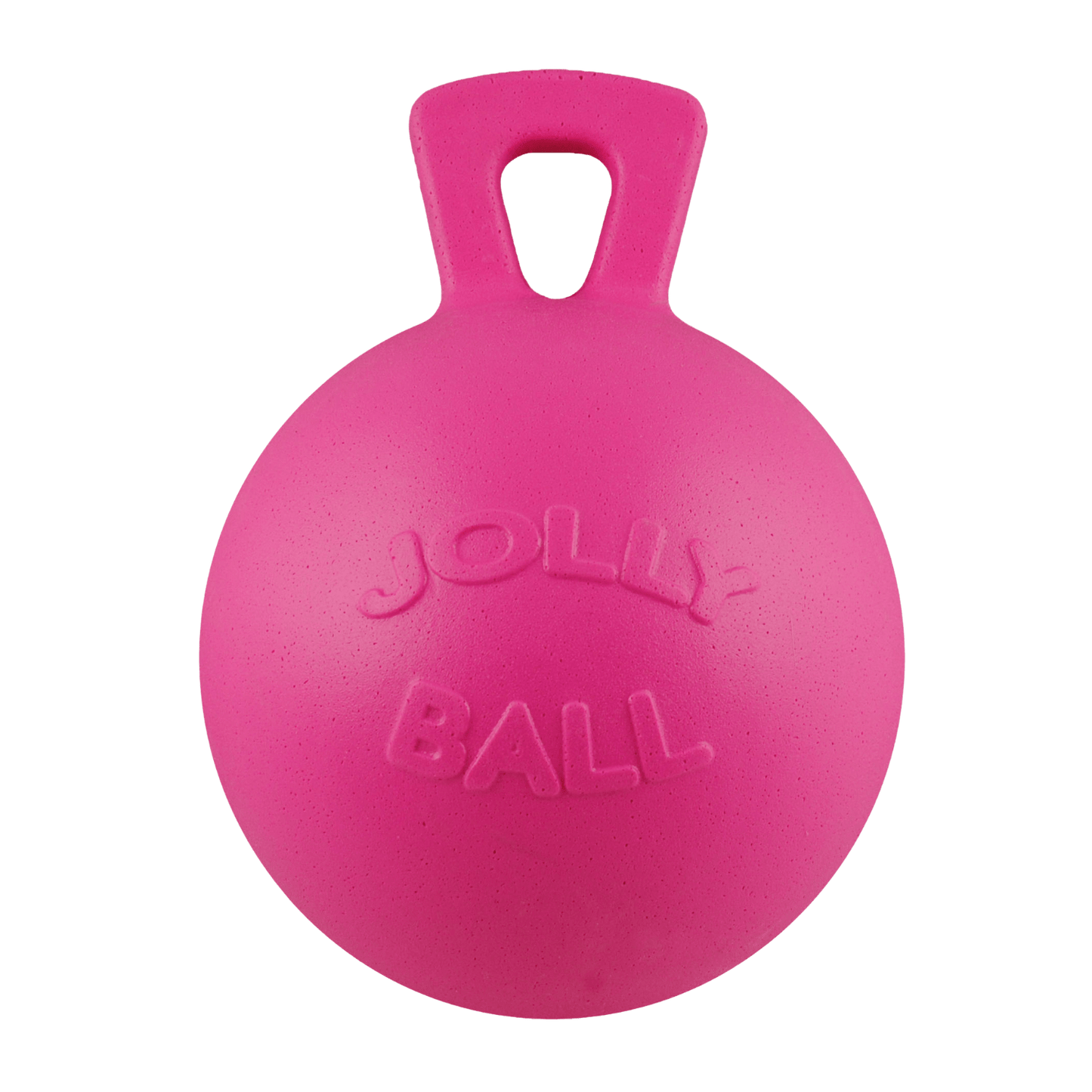 Pink Jolly Ball with handle on a white background