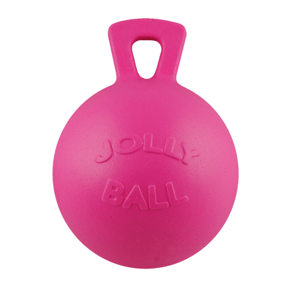 Pink Jolly Ball with handle on a white background