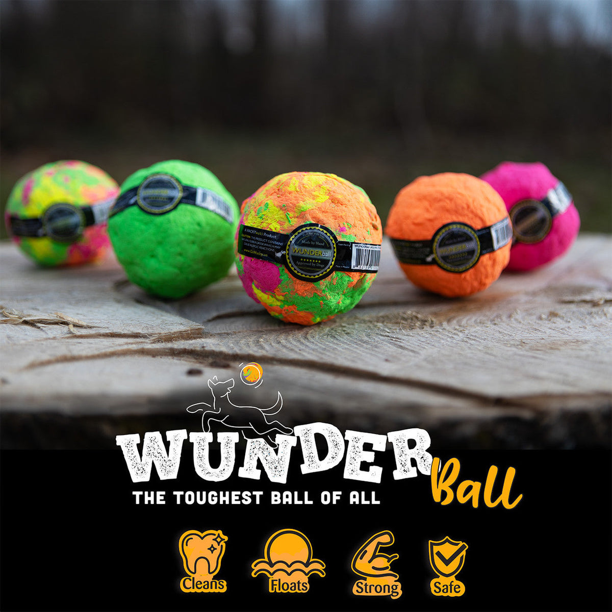 WUNDERball - Natural Rubber Fetch Toy