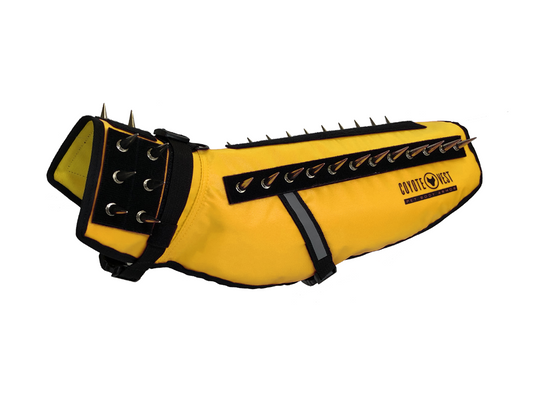 CoyoteVest Protective Dog Vest yellow color view