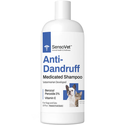 Anti-Dandruff Shampoo for Dogs & Cats - 12 oz by SensoVet - product packaging