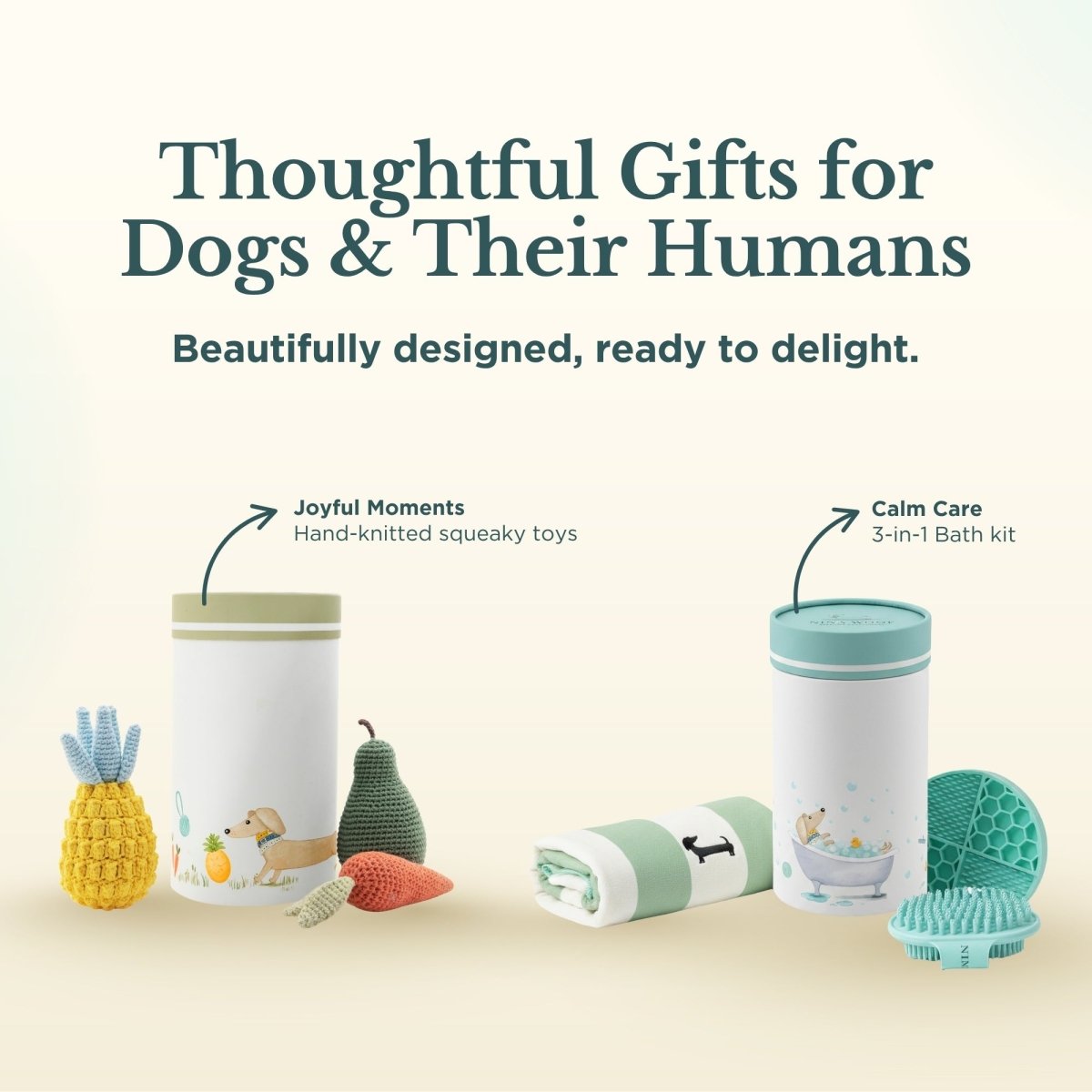 Lifestyle view of Bath Kit for Dogs – Grooming Set in use — view 7