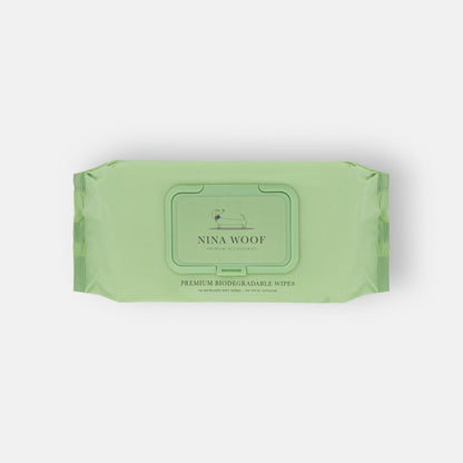 Nina Woof biodegradable plant-based pet wipes