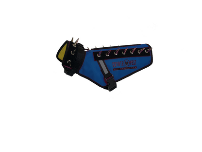 CoyoteVest Protective Dog Vest blue color view