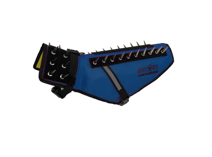 CoyoteVest Protective Dog Vest blue color view