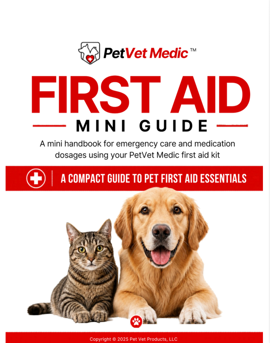 PetVet Medic® Small Pet First Aid Kit - 90+ Piece guide detail