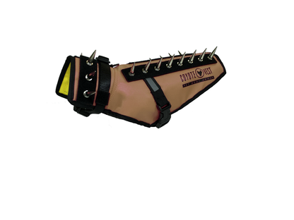 CoyoteVest Protective Dog Vest brown color view