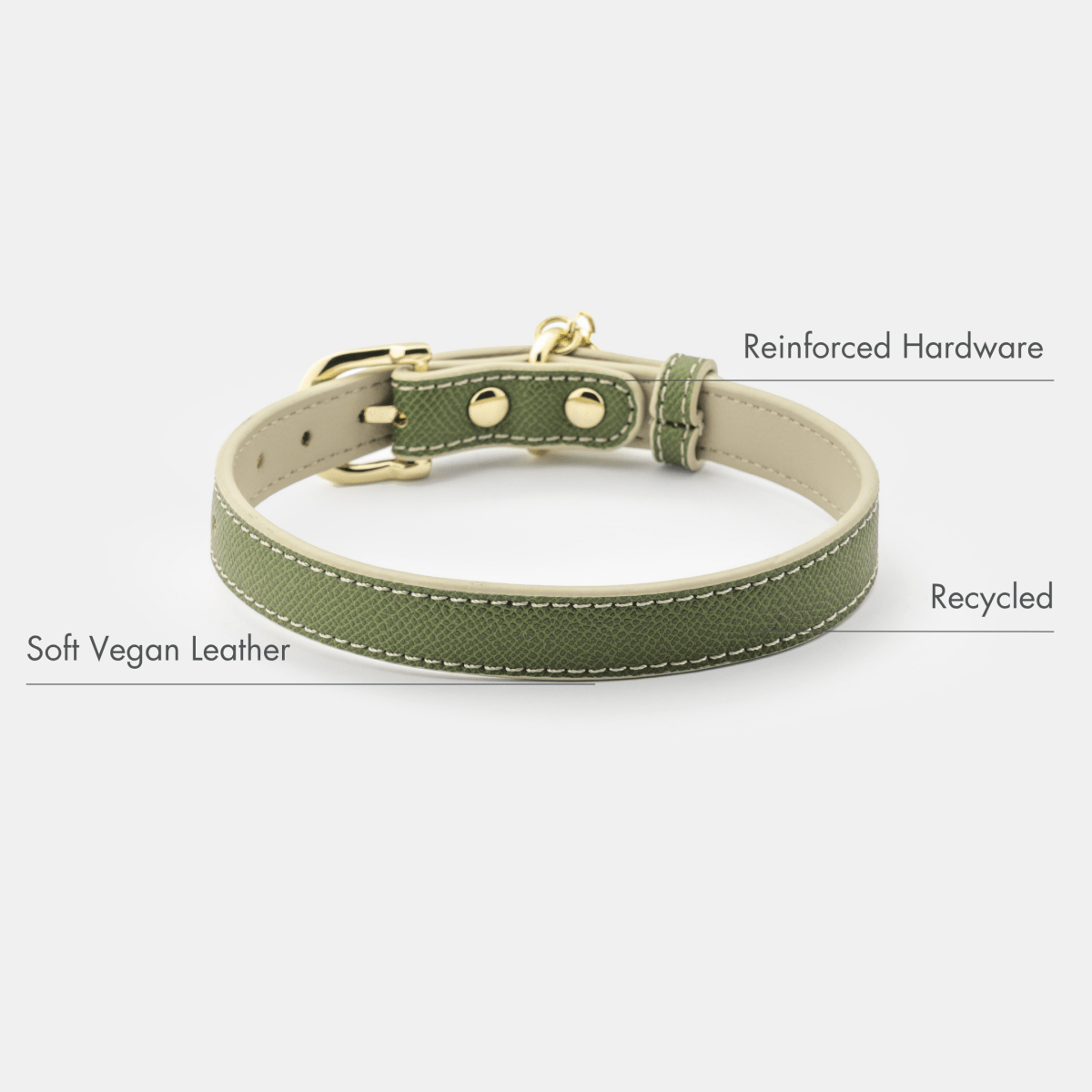 Nina Woof Copenhagen Vegan Leather Dog Collar - additional product image 8