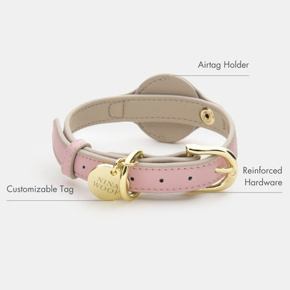 Vegan Leather Collar - Cupertino - AirTag Enabled