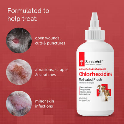 Chlorhexidine Wound First Aid Flush for Dogs & Cats - 4 oz by SensoVet - product detail image 3