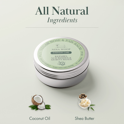 Vegan Nose & Paw Balm with coconut oil and shea butter