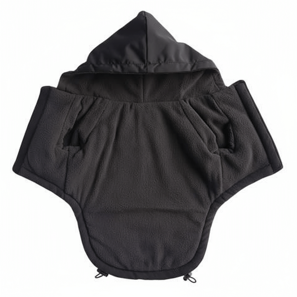 HydroHike Coat - Black in use