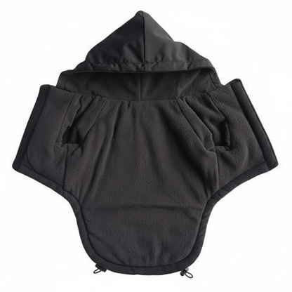 HydroHike Coat - Black in use