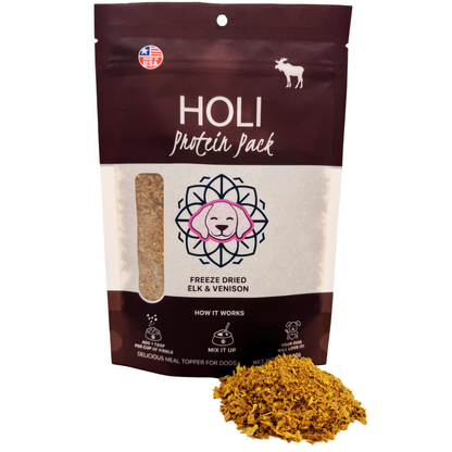 Complemento alimenticio de alce y venado para perros