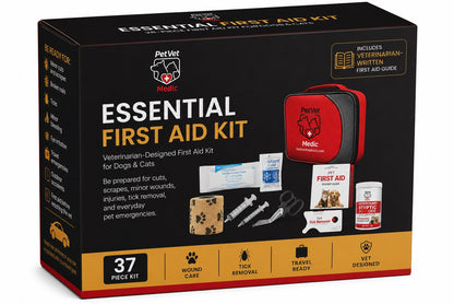 Vista de PetVet Medic® Kit esencial de primeros auxilios para mascotas - 37 piezas