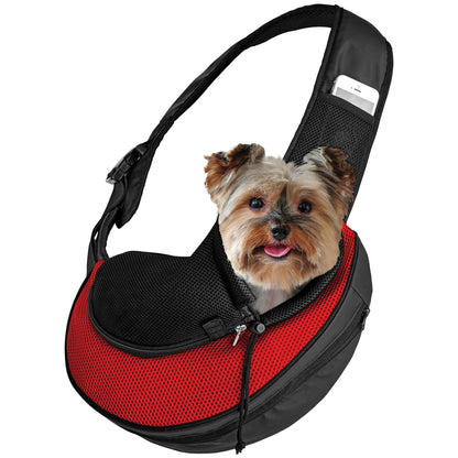 Bolsa bandolera expandible para mascotas pequeñas