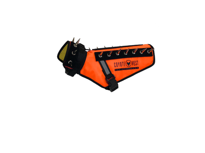 CoyoteVest Protective Dog Vest orange color view