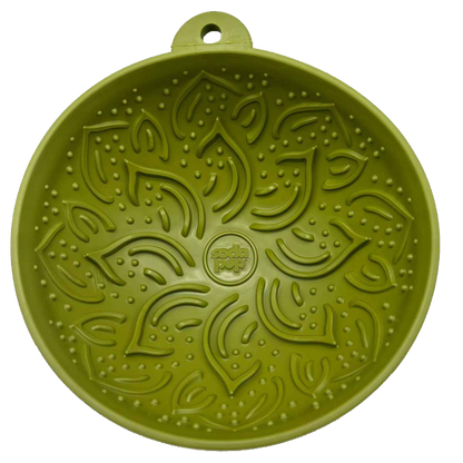 Top view of the green Garden of Eatin' Tipsy Bowl.