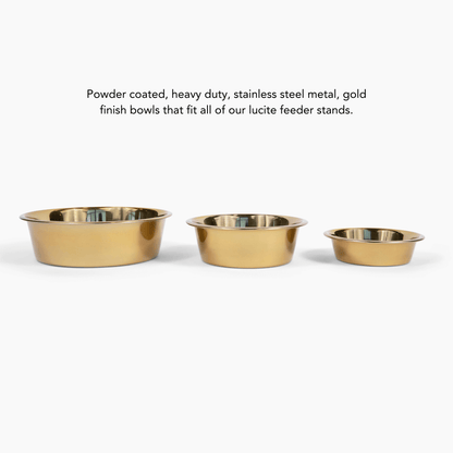 Metal Pet Bowls - Set of 2