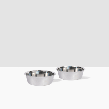 Metal Pet Bowls - Set of 2
