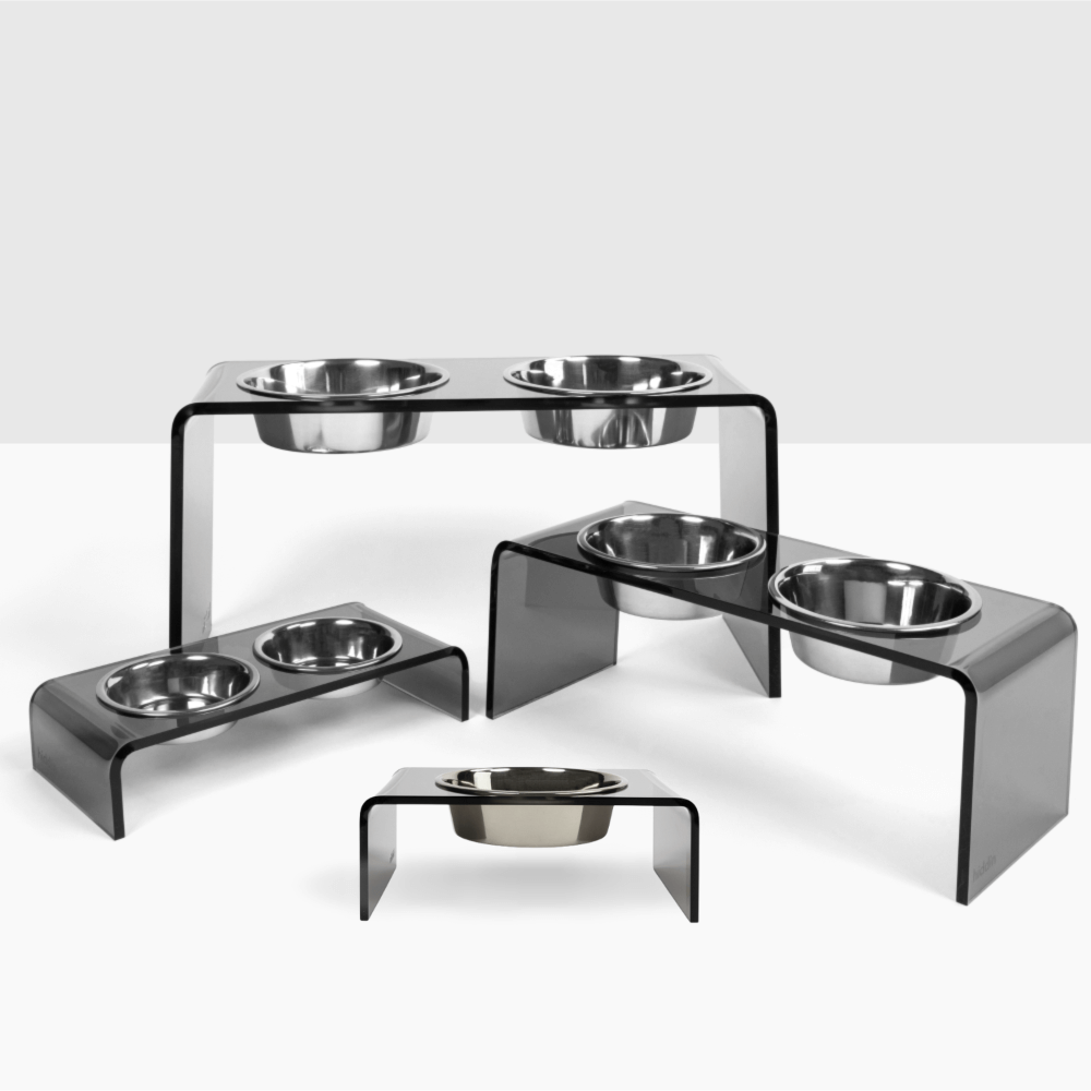 Group view showing Single Smoke Grey Feeder options — view 2