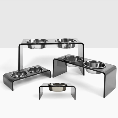 Group view showing Single Smoke Grey Feeder options — view 2