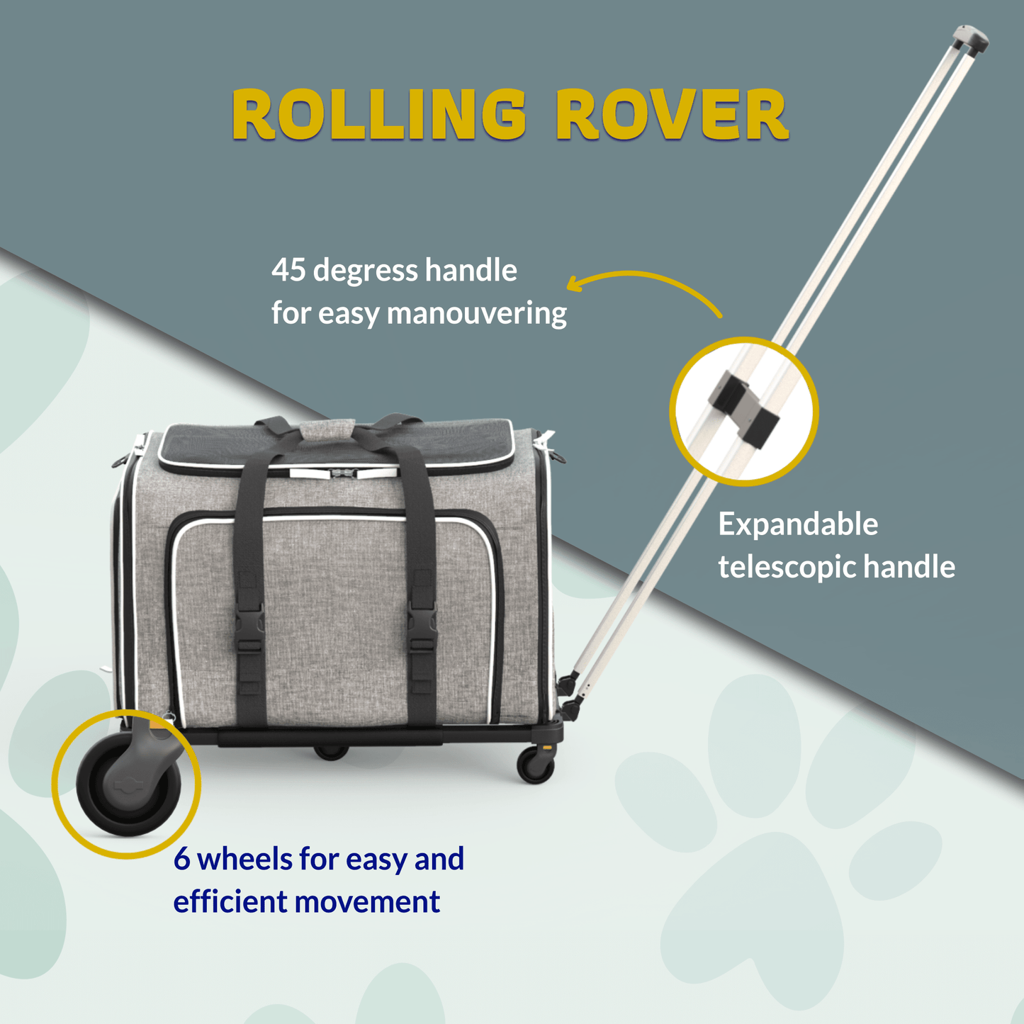 Rolling Rover Expandable Wheeled Pet Carrier